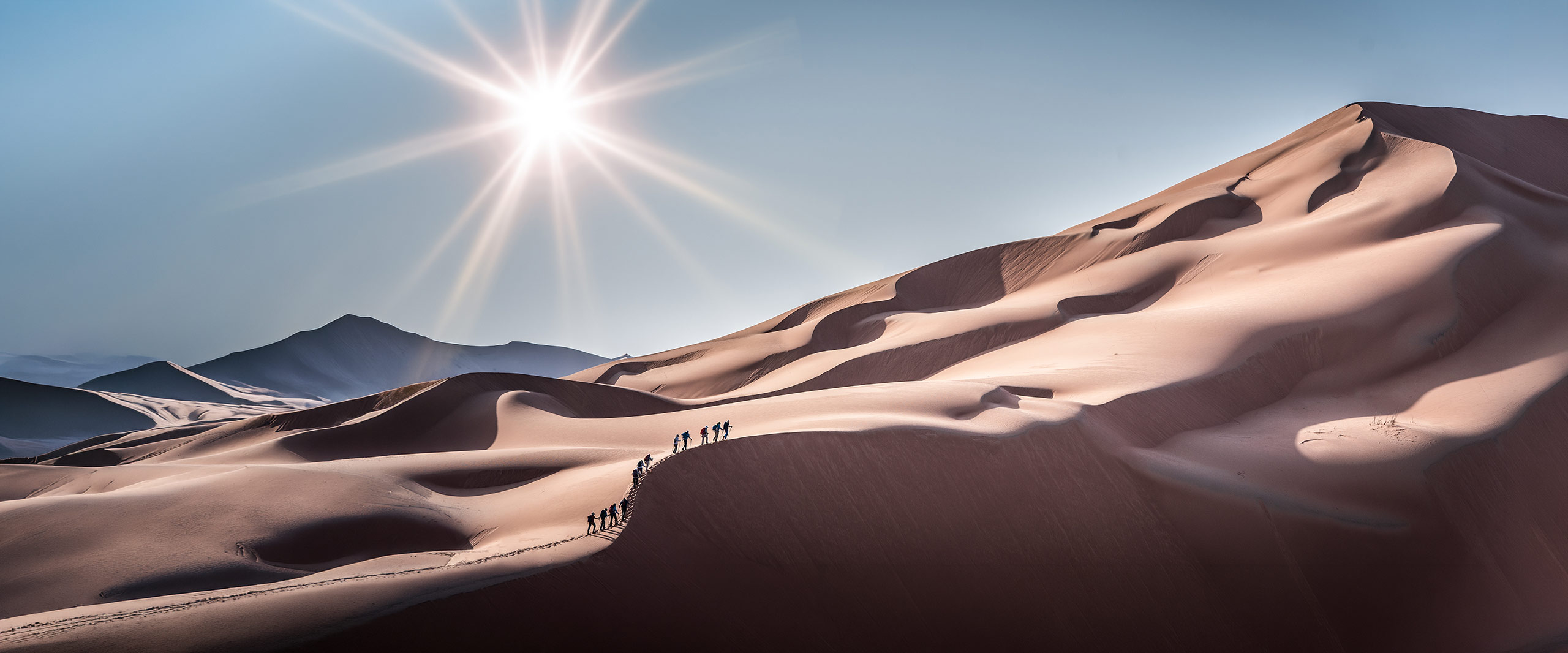 Wandergruppe in der Rub al Khali